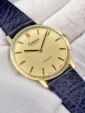 Swiss Made [MINT] Catena 33mm Vintage 17 Jewels Wind-up Mechanical Men's Watch picture