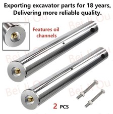 2PCS Mini Excavator Bucket Pins 35mm X 225mm，With grease nipple，40Cr，For CAT JD picture