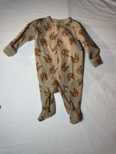 Newborn Reindeer Dual Zip Fleece Sleeper Footie Pajamas picture