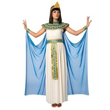 Women`s Cleopatra Costume Ladies Queen of the Nile Egyptian Goddess Dress picture