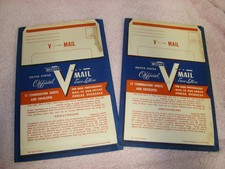 2 Packages Vtg WWII United States Official Stanley Wessel V Mail - NOS - d picture