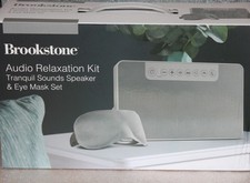 Brookstone Audio Relaxation Kit Tranquil Sounds Speaker & Eye Mask w/USB timer picture
