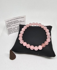 PULSERA DE CUARZO ROSADO / PINK QUARTZ ATRAE DINERO AMOR BUENA SUERTE ORIGINAL picture