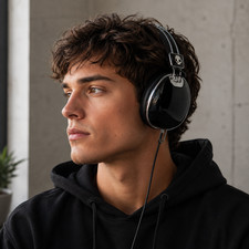 Skullcandy Roc Nation Aviator Black Mirrored Headphones - Grade A picture