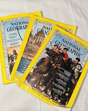 Vintage National Geographic Lot of 3 1965 1966 1968 Saudi Kennedy Danube Classic picture