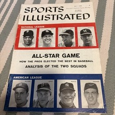 Sports Illustrated Newsstand July 7 1958 Mantle Mays Musial Banks picture