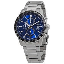 Citizen Chronograph Quartz Blue Dial Men's Watch AN3600-59L picture