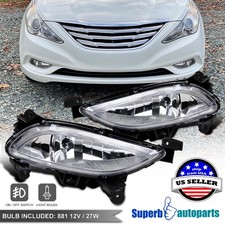 Fits 2011-2013 Hyundai 11-13 Sonata Fog Lamps Front Bumper Lights Kit w/ Switch picture