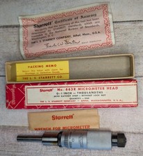 New in Box Starrett Micrometer Head Gage 663 R Machinist Tool Wrench COA picture