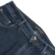 Handpicked NWT 5 Pocket Jeans Size 33 US in Solid Blue Cotton Blend picture