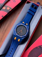Swatch x Audemars Piguet Royal Pop Blue Orange Bioceramic Watch New with box picture