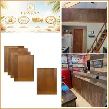 Corrugated Metal Wainscoting 5 Pack 36 x 24 Inch Rusted Steel Panel Wall Decor picture