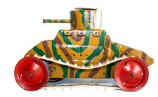 1930's Post-WWI French Tin Clockwork Tank picture