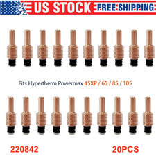 20PCS 220842 Plasma Cutter Electrodes Fit Hypertherm Powermax 45XP/65/85/105 US picture