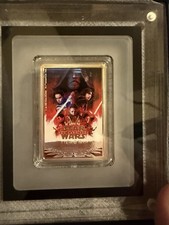 2019 Niue Star Wars The Last Jedi Movie Poster 1 oz .999 Silver Coin Bar picture