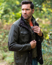 BARBOUR Ogston Wax Jacket w/ Elbow Patches Olive  MSRP$625 British Heritage picture