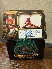 Leaf 2025 Trinity John Mateer RC Auto 1/1 Jumpman Patch picture