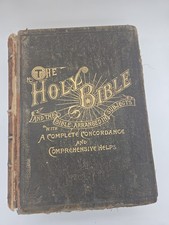 Antique 1890s WILMORE'S NEW ANALYTICAL REFERENCE BIBLE picture
