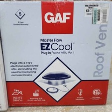 Plug In Power Attic Vent GAF Master flow EZ Cool EZCR1 READ DESCRIPTION picture