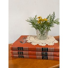 Vintage Child-Craft Books Set of 3 Volumes 5 6 7 Orange Hardcover Mid-Century picture