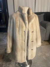 Vintage Faux Fur Coat Cream picture