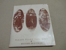 1968 Richard Brautigan - Please Plant This book, 8 seed packs in folder picture