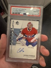Cayden Primeau 2019-20 SP Authentic Future Watch Auto /999 Psa 10 picture