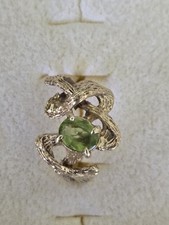 Vintage 14k Unique Peridot Ring picture