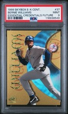 1999 Skybox E-X Cent Essential Credentials Future Bernie Williams #37 PSA 9 Pop2 picture
