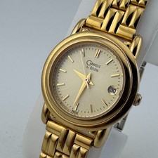 VTG Caravelle Bulova Japan Quartz Watch 48G20 Women Gold Tone New Battery 7.25