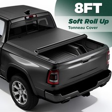 8FT Soft Roll Up Tonneau Cover For 03-2025 Ram 2500 3500 02-2018 Dodge Ram 1500 picture