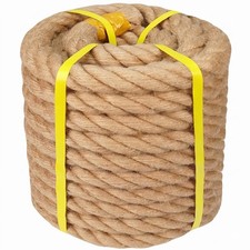 Natural Hemp Rope - 1.5 inch×200 feet - Heavy Duty Thick Jute Rope for Dock picture