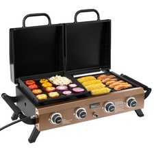 Royal Gourmet 4-Burner  Portable Propane Gas Grill Griddle Combo for Backyard picture
