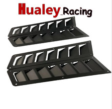 *NEW* Custom Hood Vent Louver Cooling Panel ABS Steel Universal Black picture