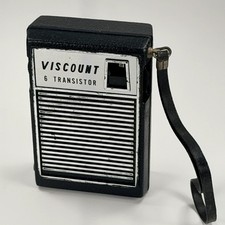 Viscount 6 Transistor Radio with Wrist Strap - PARTS OR REPAIR picture