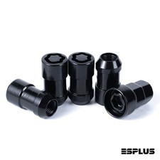 1 Set Black M14x1.5 Acorn Wheel Locks for 11-24 Ram 1500 1500 Classic picture