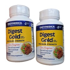 Lot Of 2 Enzymedica Digest Gold W/ ATP Pro NEW exp8/27 picture