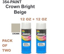 CROWN FORKLIFT BEIGE BRIGHT COLOR SPRAY PAINT TOUCH 12 0Z EACH CAN X2 picture