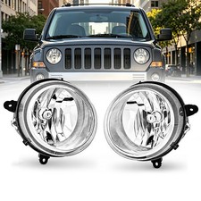 Driver & Passenger Side Headlights Headlamps For Jeep Patriot 2007-2017 Halogen picture