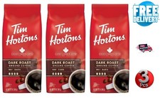 Tim Hortons Dark Roast Ground Coffee 100% Arabica Pack of 3 picture