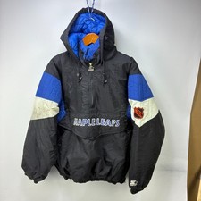 Vintage 90s Starter Toronto Maple Leafs Anorak Pullover Jacket Medium picture