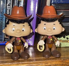 Vtg BOBBY'S WORLD 1995 Subway Kids Meal 2 Action Figure Toys Fox Kids Cowboy 90s picture
