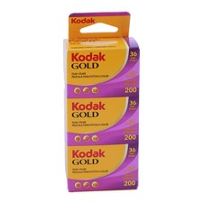 Kodak GOLD 200 Color Negative Film (35mm Roll Film, 36 Exposures) - 3 Pack picture