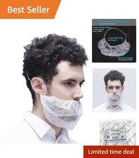100 Pack Disposable Beard Covers - Comfortable and Breathable Protection picture