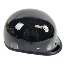 BADASS Trooper DOT Certified Motorcycle Helmet Gloss Black Size XS picture