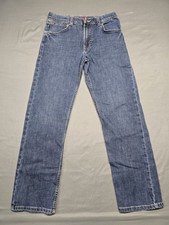 Wrangler Aura Women's Dark Wash Jeans Regular Rise, Size 14R picture