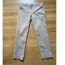 Theory Luke Stretch Canvas Chino Pants Women's Size 8 Khaki EUC picture