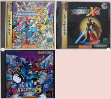 Megaman Rockman X3 X4 8 Lot 3 Set Sega Saturn SS Capcom Play Staion Japan Ver. picture