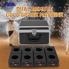 PAIDUN 8PCS Cold Spark Based Firework Safe Flame Effect Machine Remote Control picture