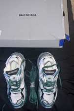 Balenciaga Runner Men Green /White/Gray Mesh Low Top  Sneakers Size 40 Eu 7US picture